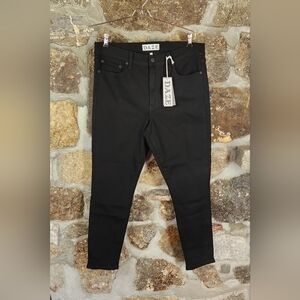 Daze Denim Call You Back Pants Mid Rise Skinny Black Jeans Size 32